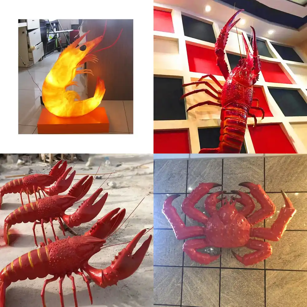 Marine Aquarium Live - 2026 Hot Sale Fiberglass Shiny Shrimp