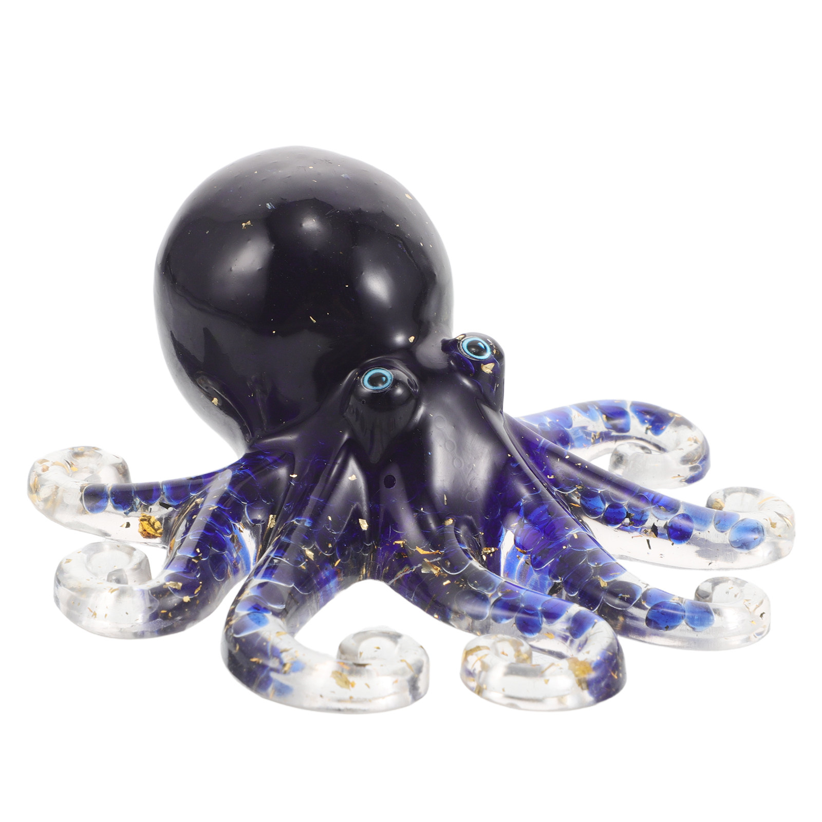 Marine Aquarium Epoxy - Crystal Octopus Decor Statue Handcrafted Epoxy