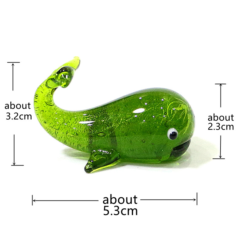 Murano Glass Whale Miniature F - Marine Aquarium Live 评论和价格