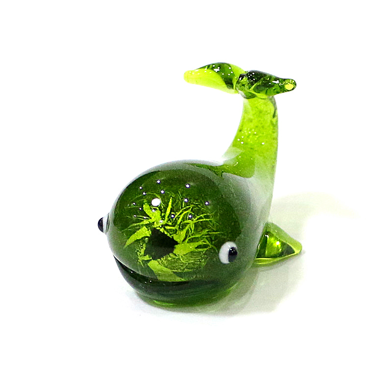 Murano Glass Whale Miniature F - Marine Aquarium Live 评论和价格