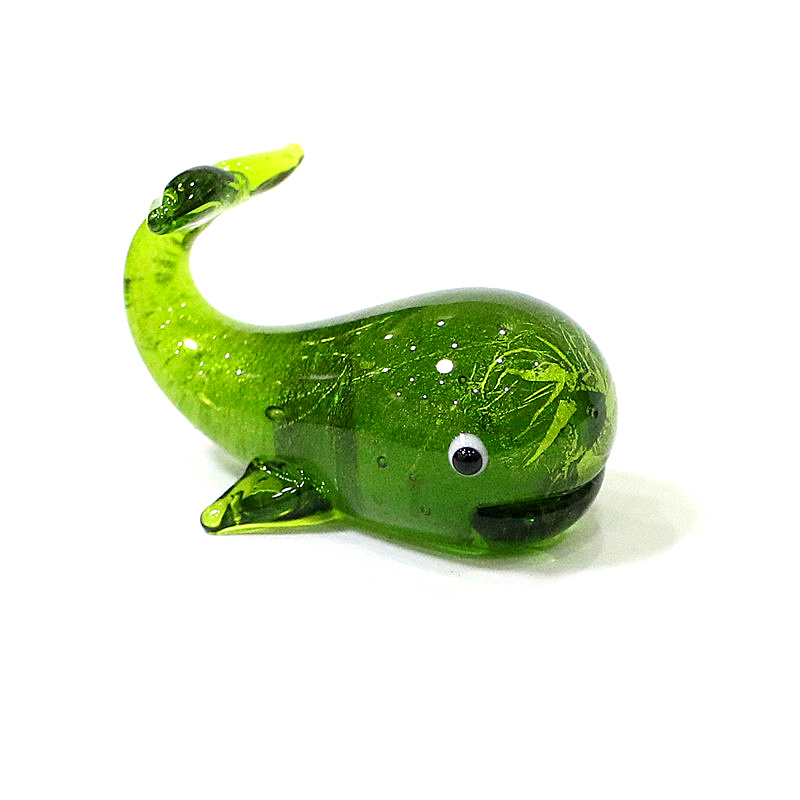 Murano Glass Whale Miniature F - Marine Aquarium Live 评论和价格
