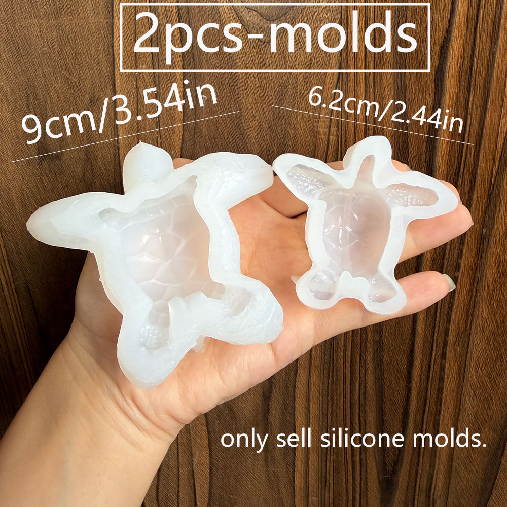 2Pcs Sea Turtle Silicone Molds - Marine Aquarium Epoxy 评论和价格