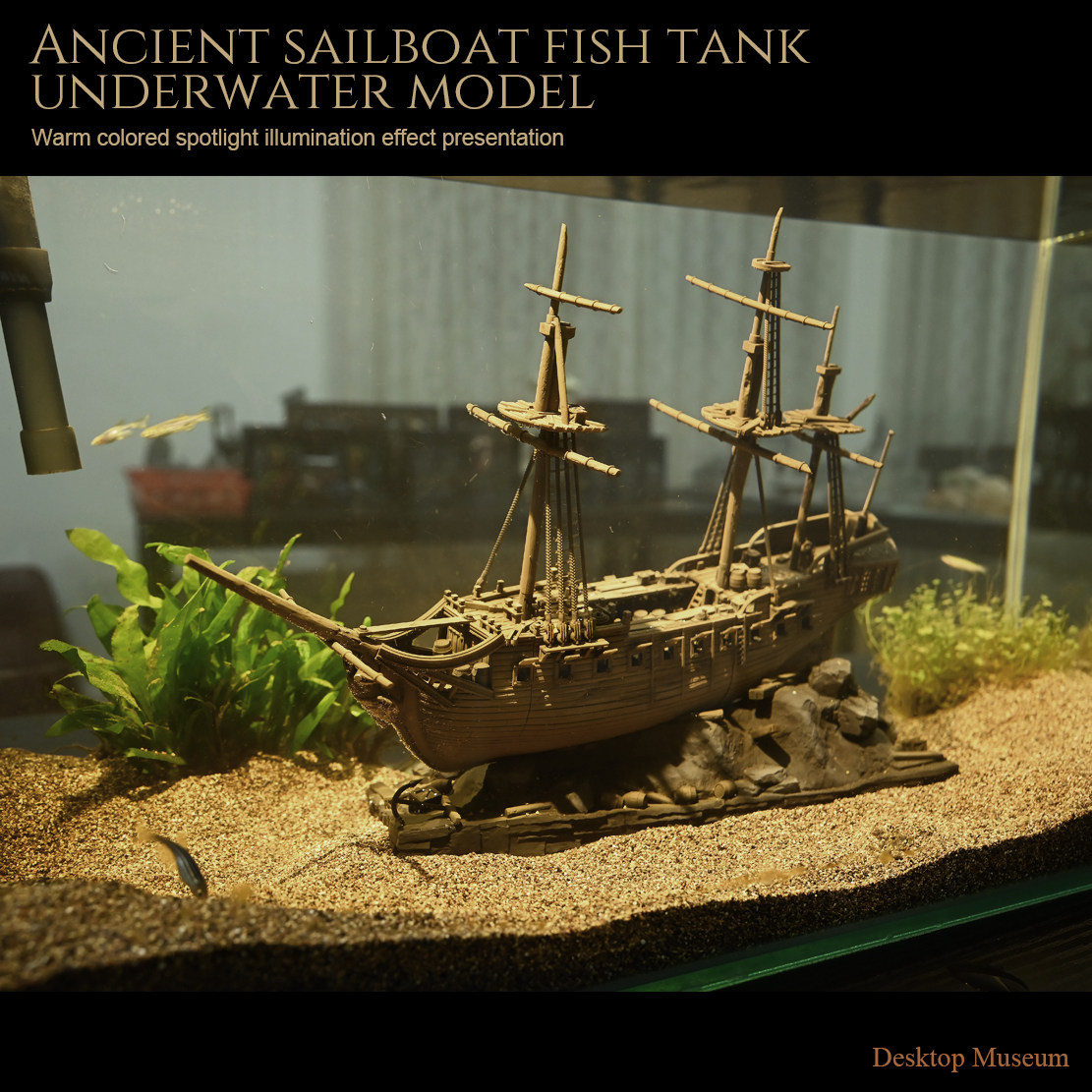 290mm Sailing Ship Aquarium De - Marine Aquarium Epoxy 评论和价格